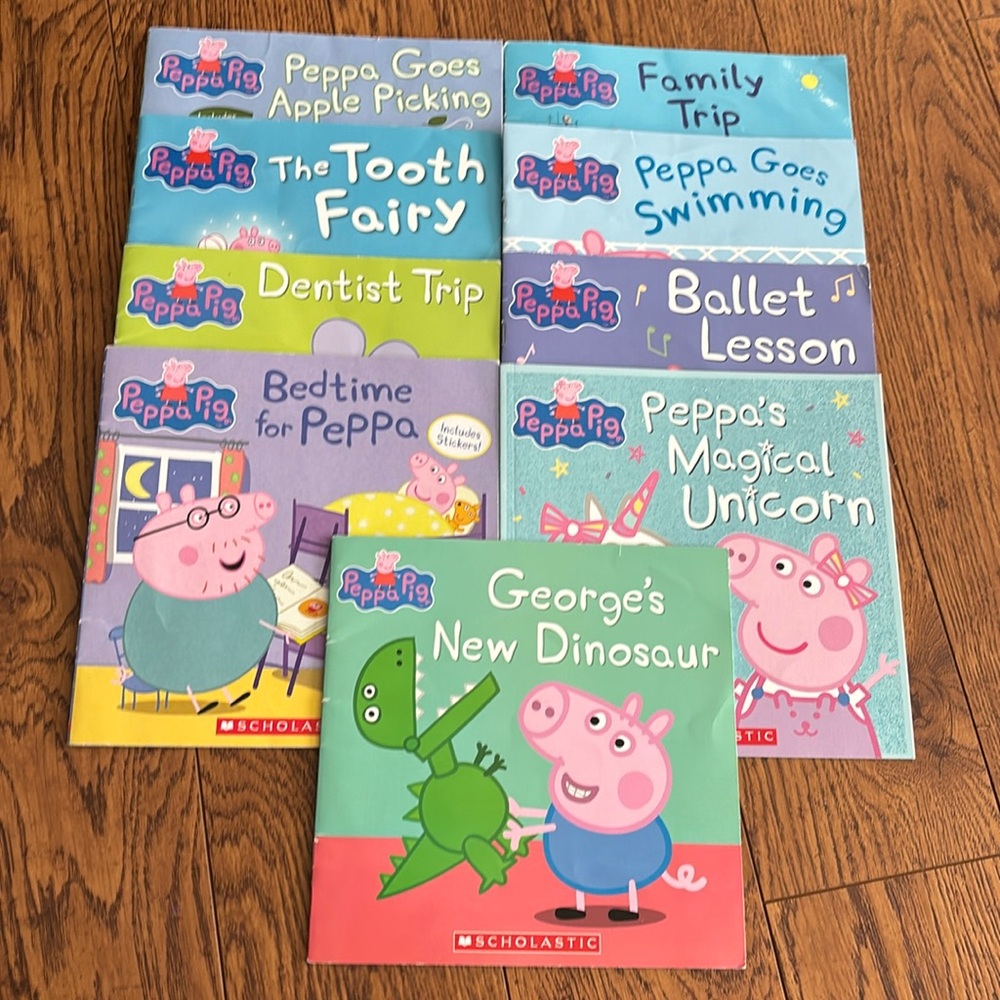 Group of Peppa Pig books as a set